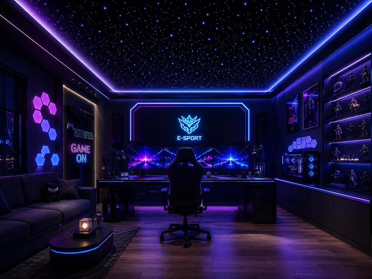 Make the whole space feel more immersive.