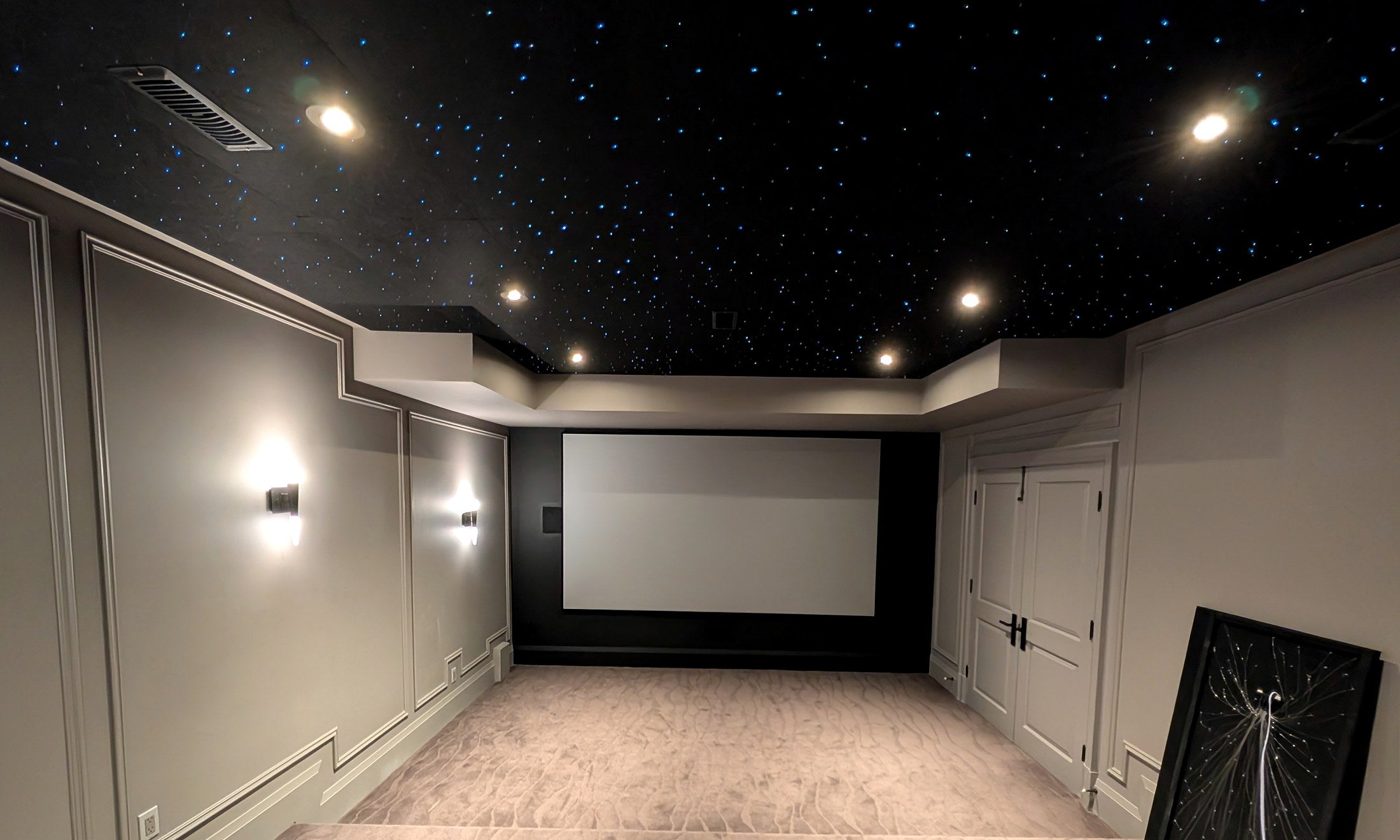 Completed luxury starlight ceiling