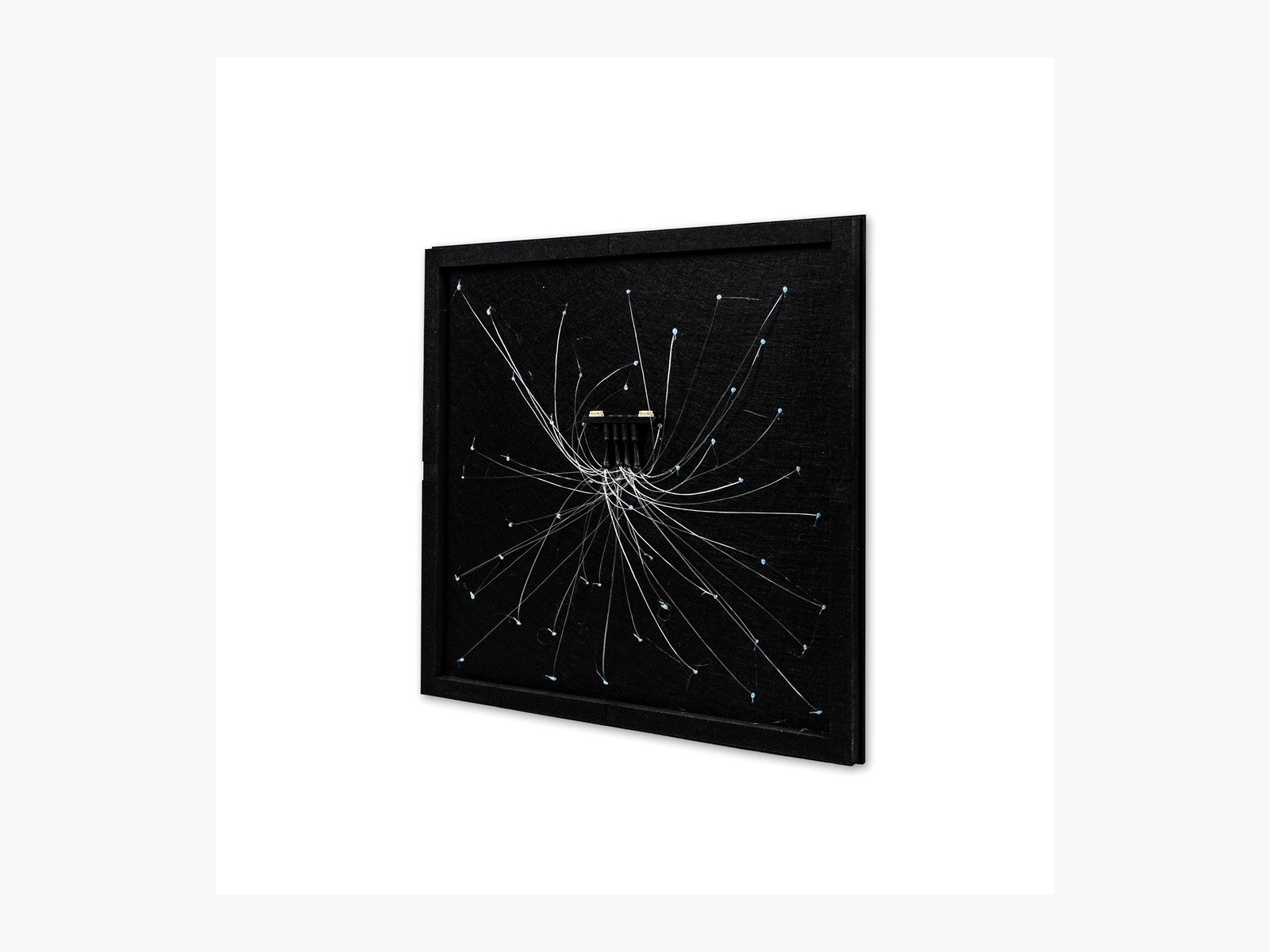 Back view of the Starlight Ceiling panel fiber-optic routing